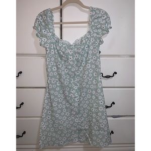 green and purple flower dress NWT